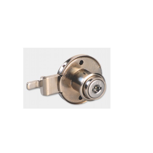 Ebco Nickel Plated Multi Purpose Lock Round Cranked with metal Keys, E-MPL1C-22 M